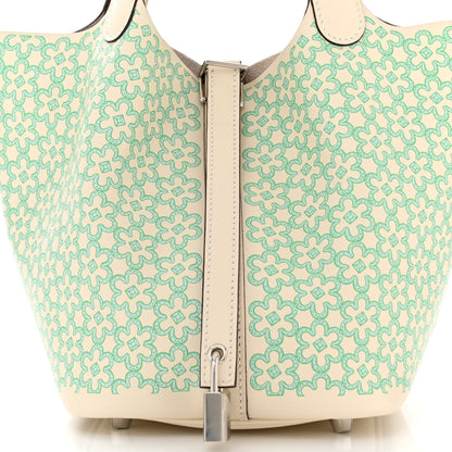 Hermes Swift Lucky Daisy Picotin Lock 18 PM Nata Vert 8 of 10