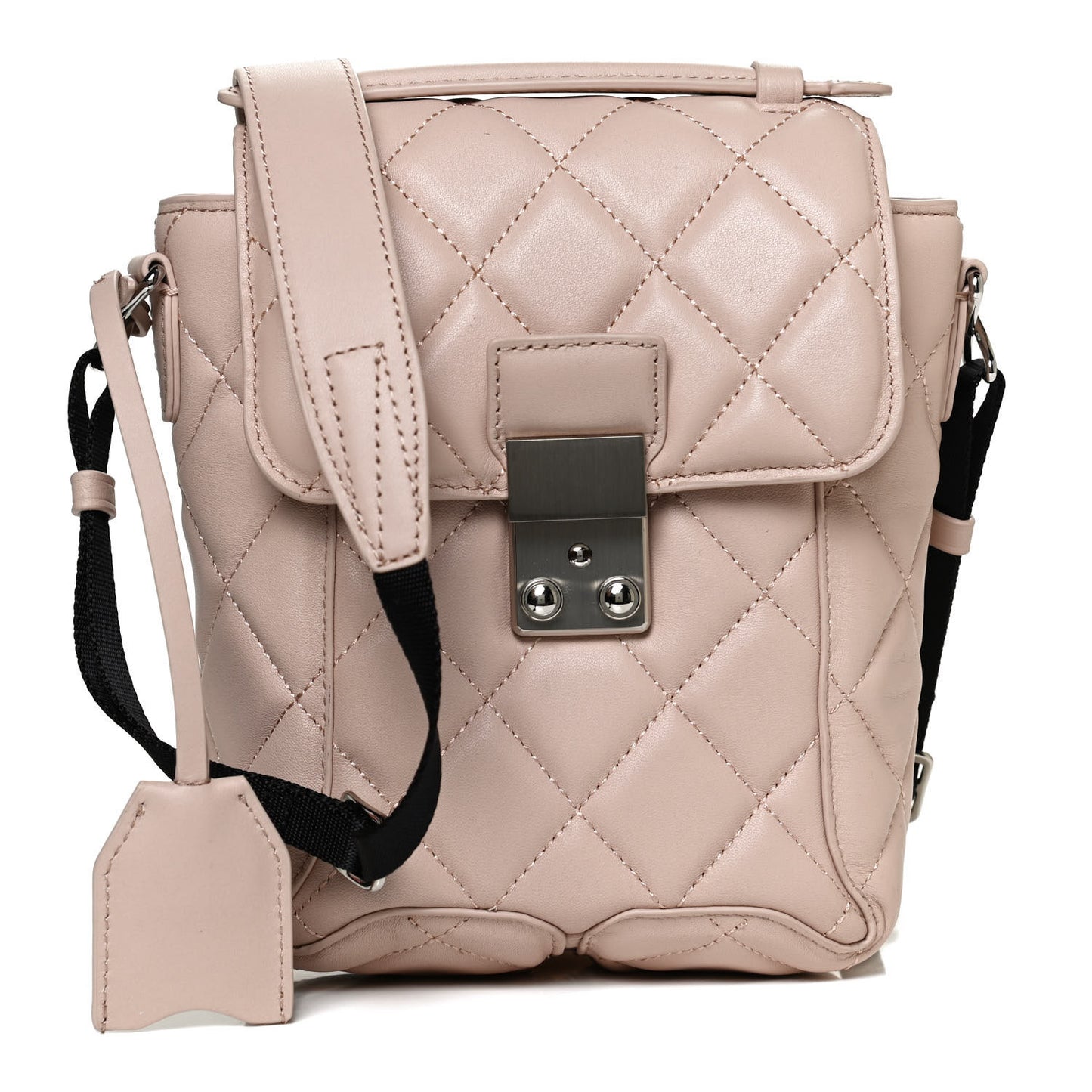 Calfskin Quilted Pashli Camera Shoulder Bag Blush