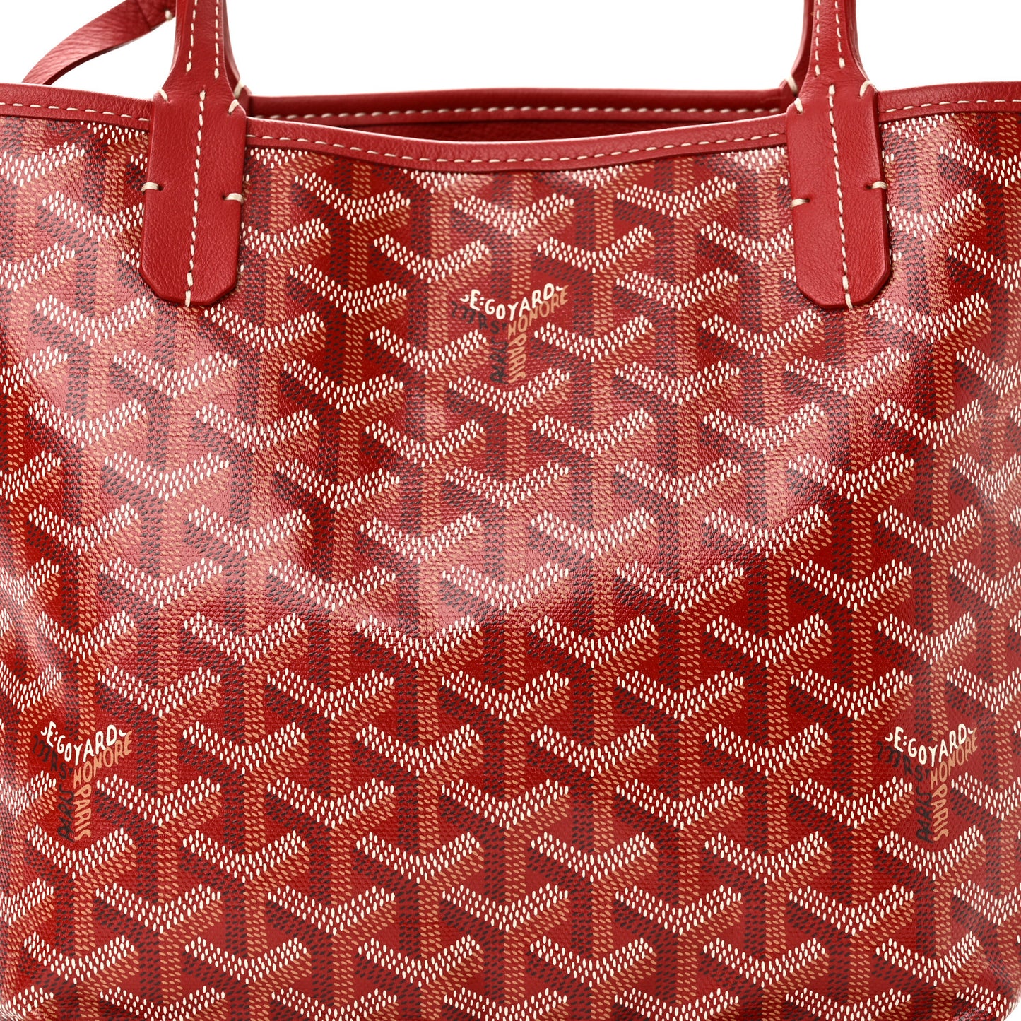Goyardine Reversible Mini Anjou Red