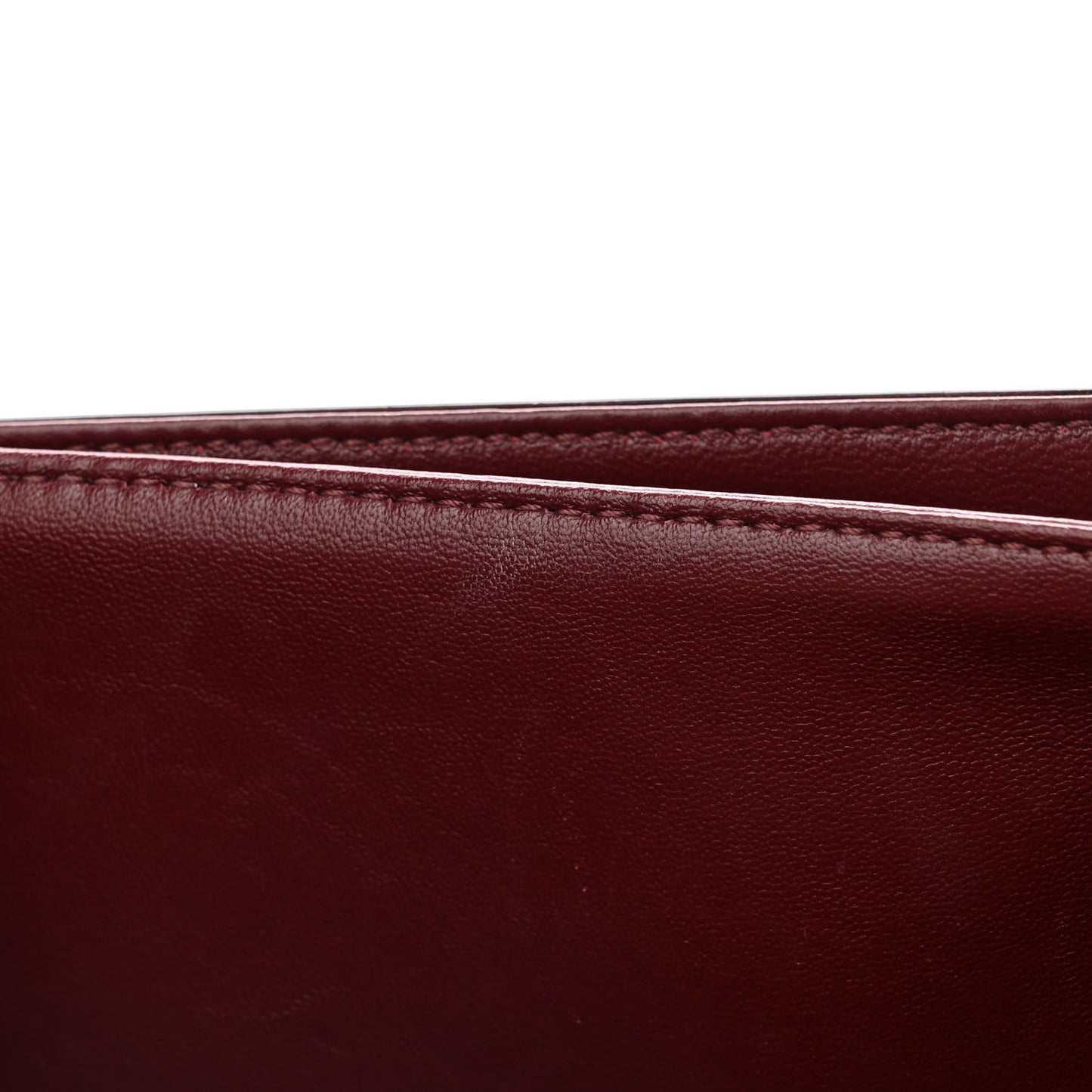 Shiny Calfskin Medium Triomphe Light Burgundy