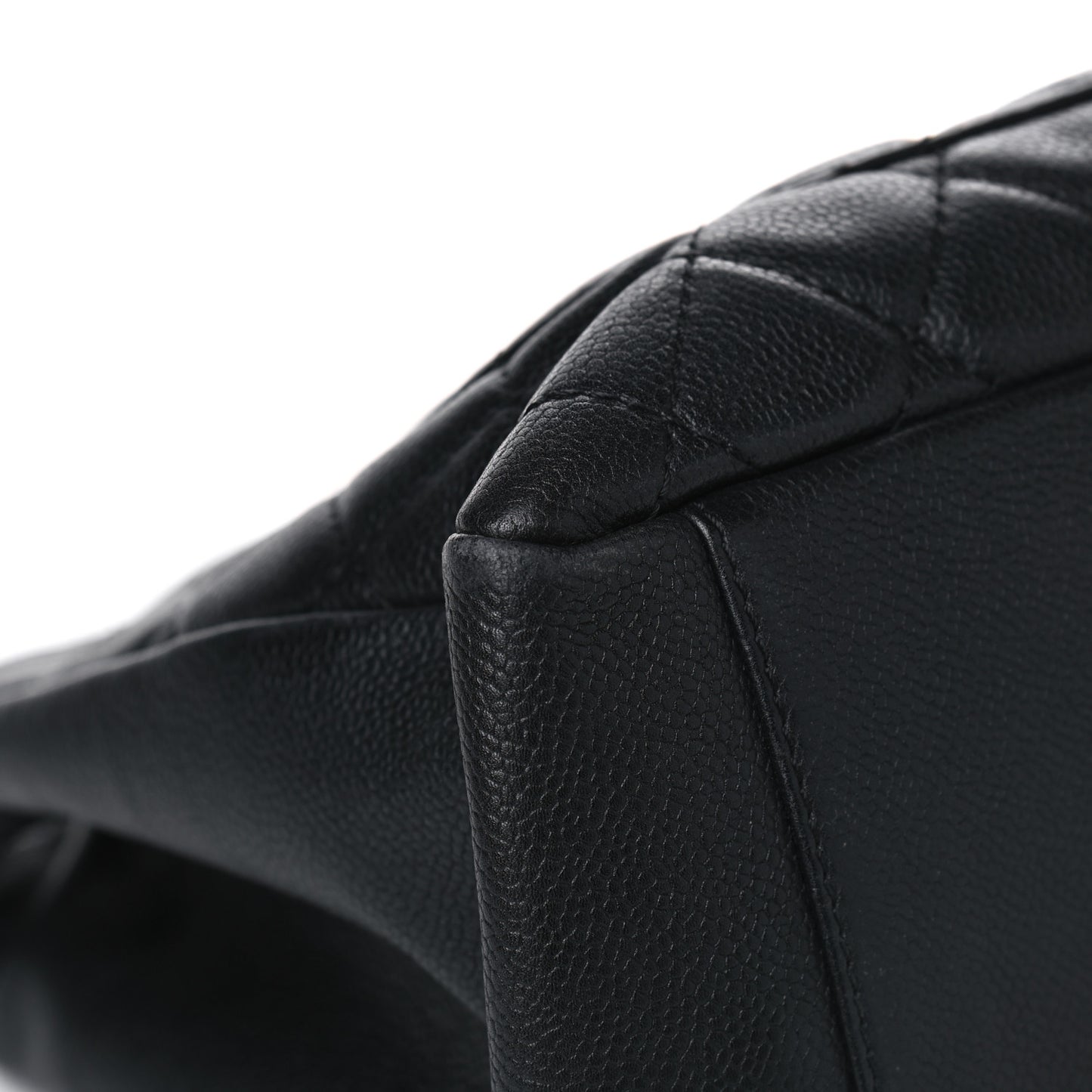 Caviar Quilted Grand Shopping Tote GST Black