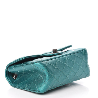 Chanel Metallic Sheepskin Quilted 2.55 Reissue Mini Flap Green 4 of 11