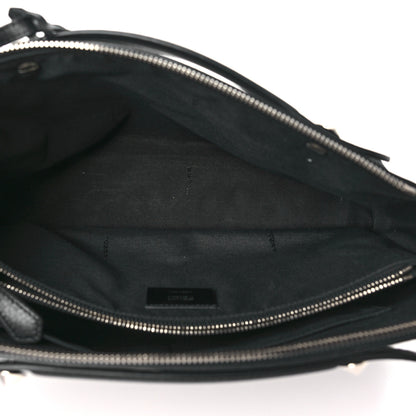Fendi Vitello Dolce Large By The Way Boston Bag Black 5 of 10