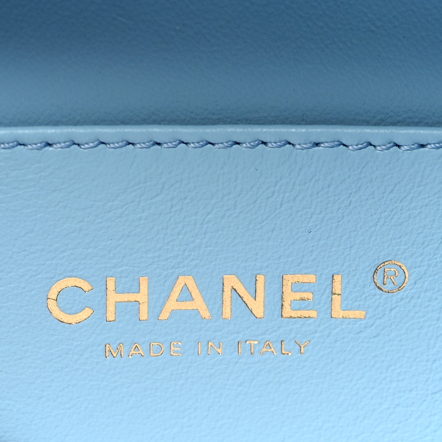Chanel Caviar Quilted Small Pick Me Up Vanity Case Light Blue 7 of 11