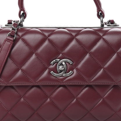 Chanel Lambskin Quilted Small Trendy CC Flap Dual Handle Bag Red 9 of 12