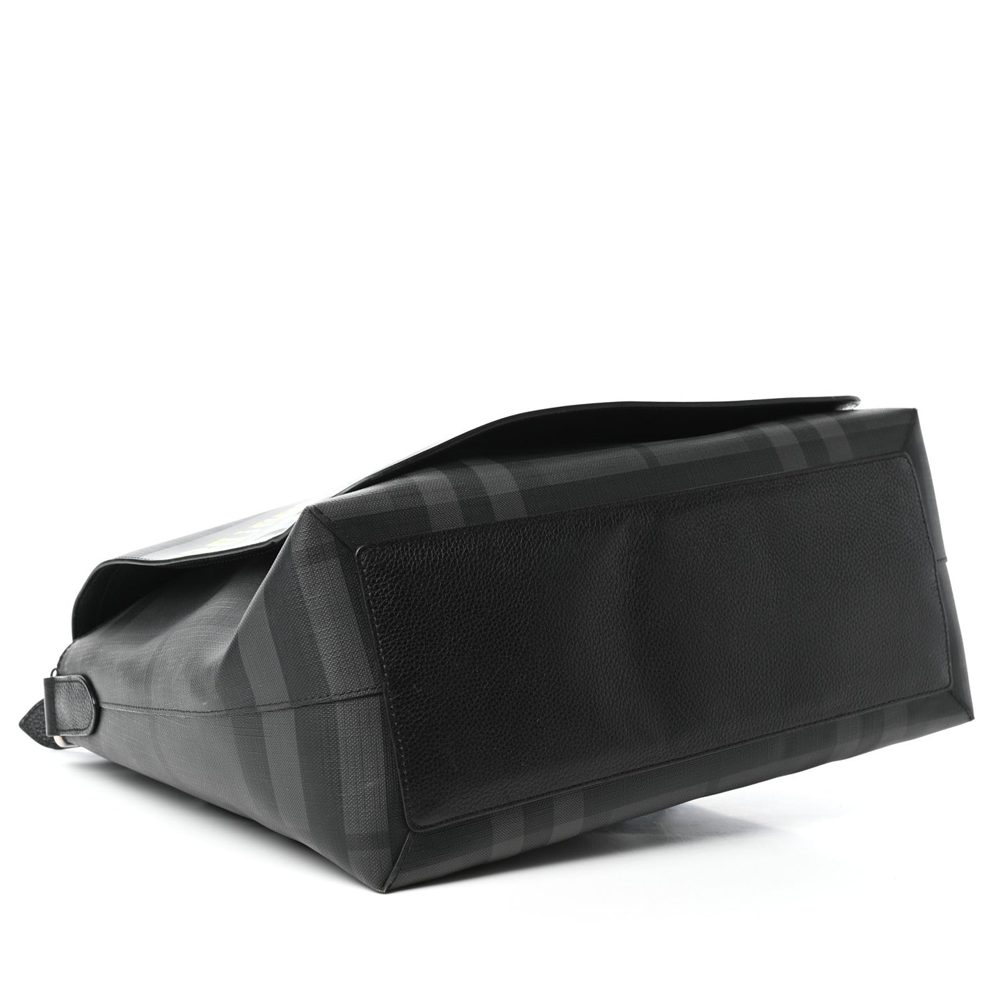 Smoked Check Logo Graphic Burleigh Messenger Bag Black