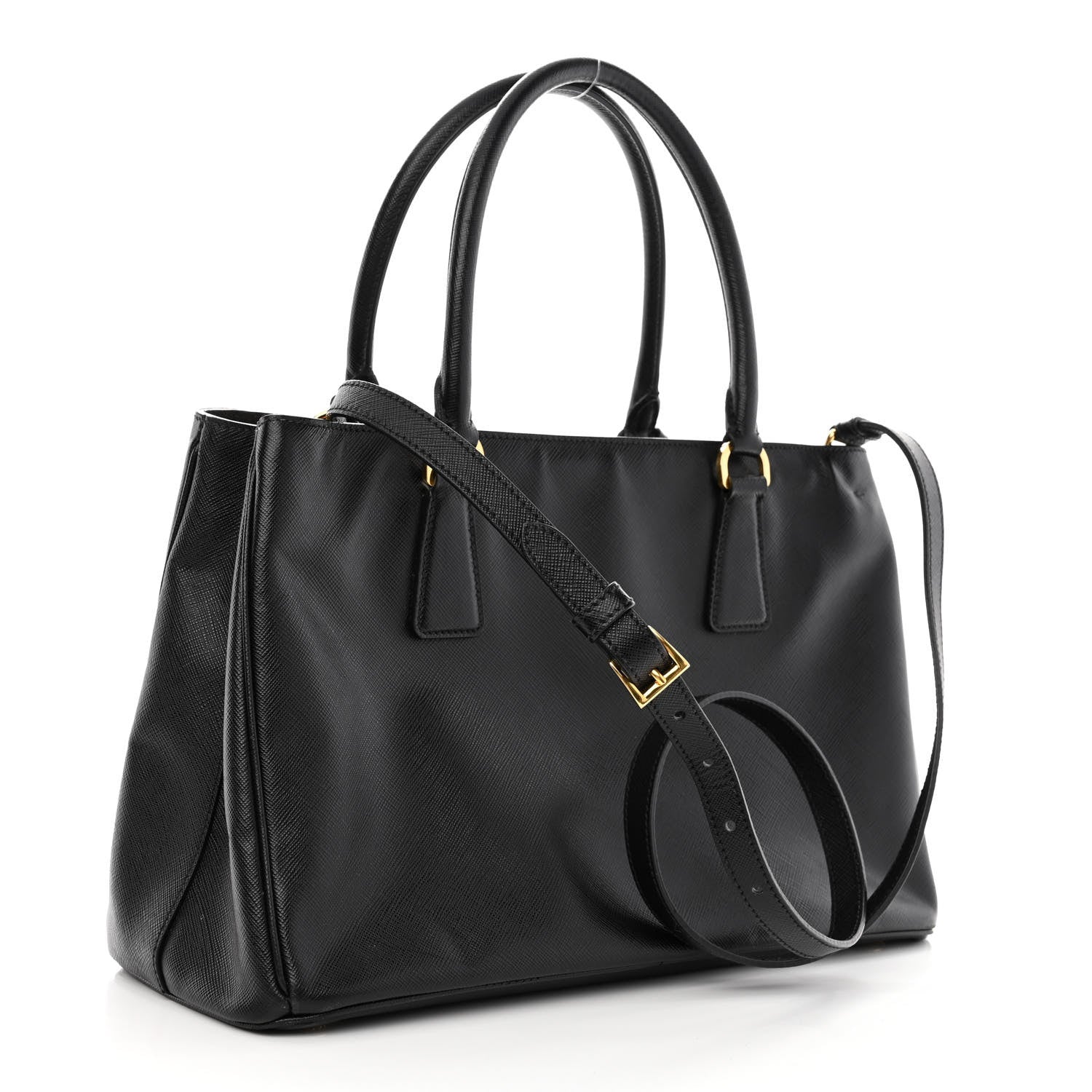 Prada Saffiano Lux Medium Tote Black 3 of 13