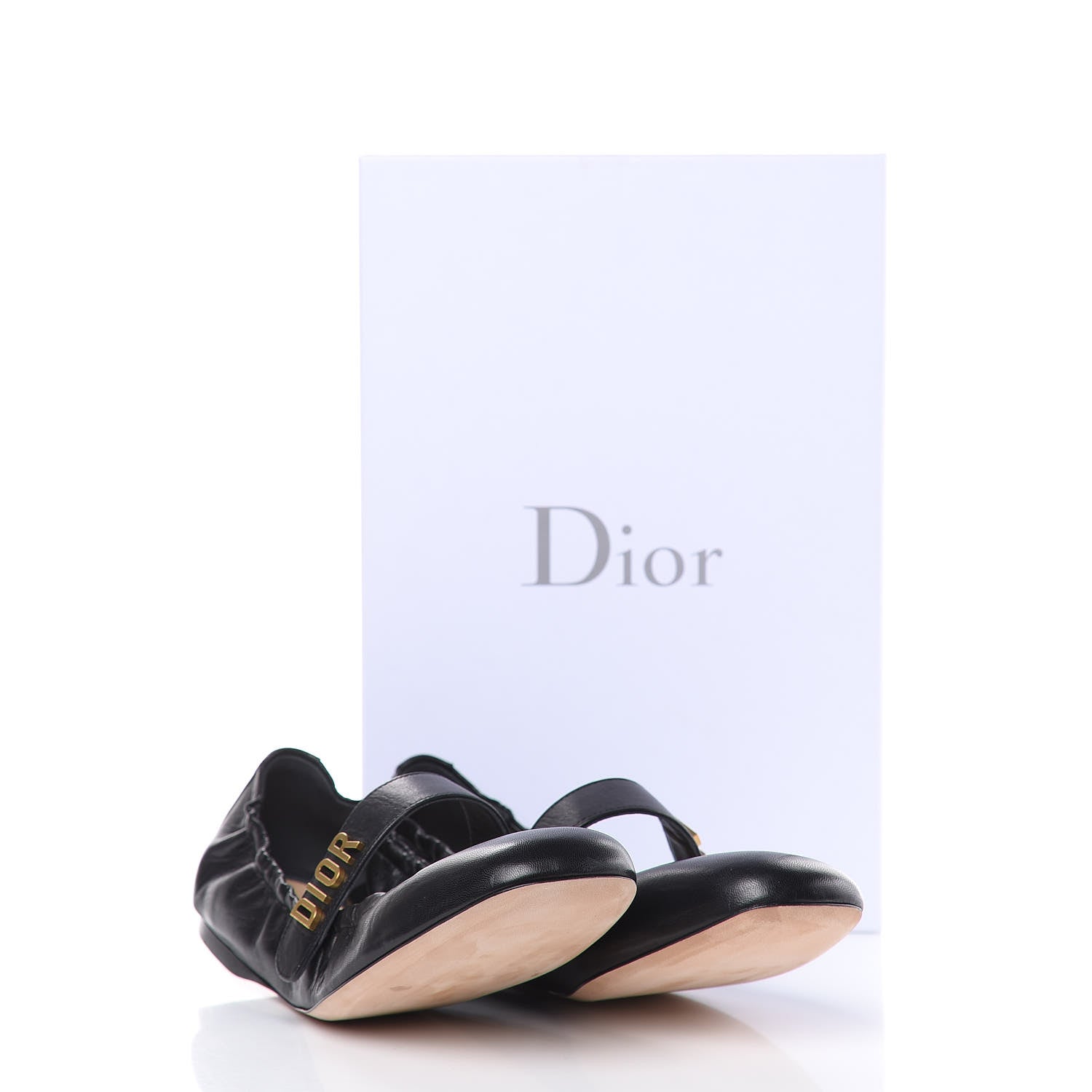 Christian Dior Lambskin Baby-D Ballet Flats 40 Black 11 of 11
