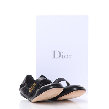 Christian Dior Lambskin Baby-D Ballet Flats 40 Black 11 of 11