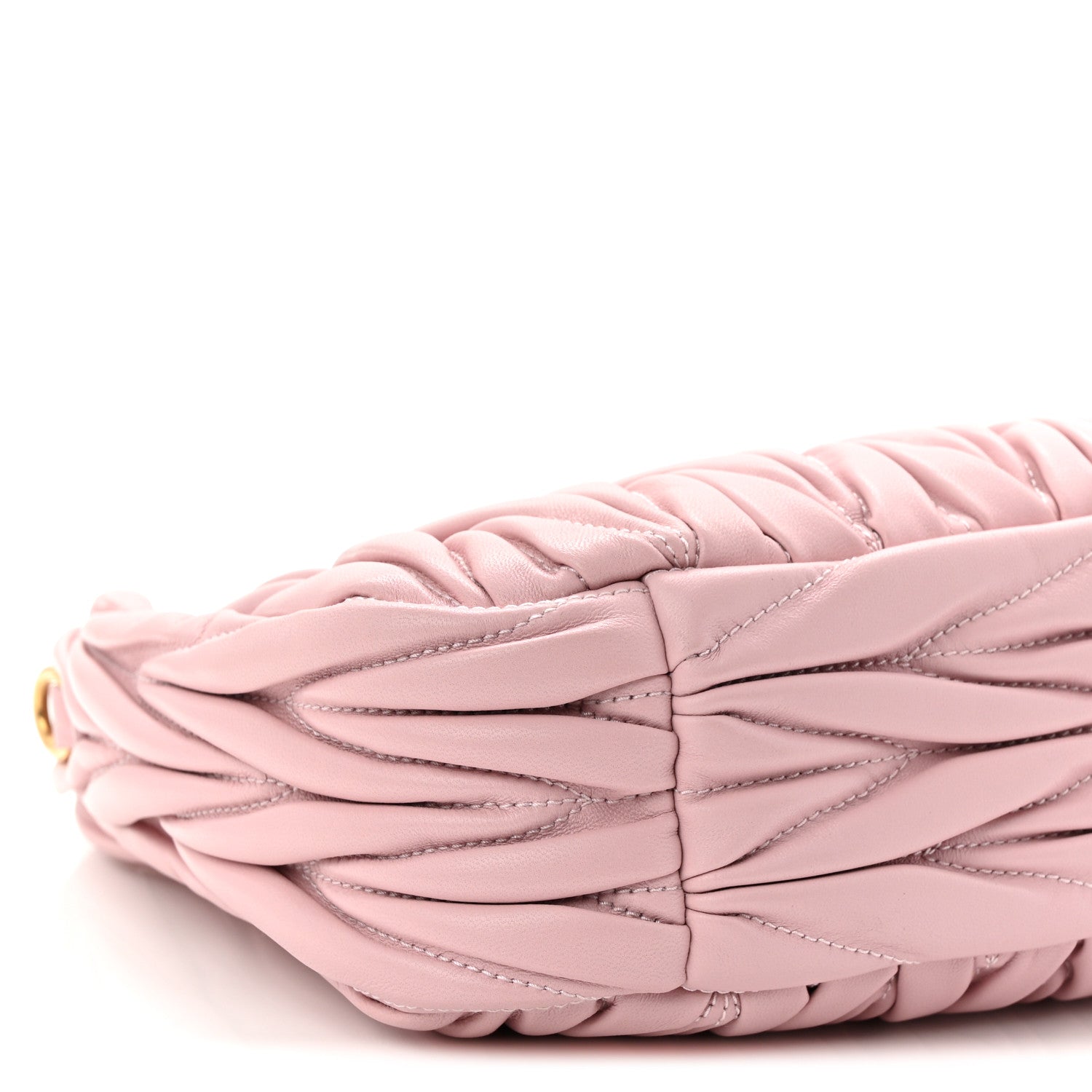 Miu Miu Nappa Matelasse Small Wander Hobo Alabastro 9 of 10