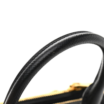 Prada Saffiano Lux Mini Galleria Double Zip Tote Black 13 of 13