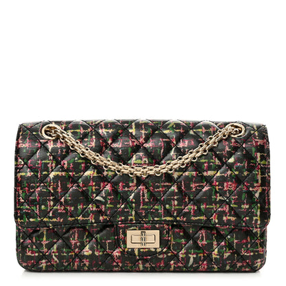 Chanel Tweed Printed Lambskin Quilted 2.55 Reissue 225 Flap Multicolor 1 of 10