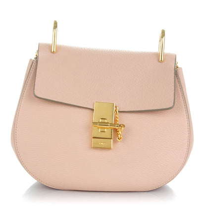 Chloe Grained Lambskin Drew Shoulder Bag Cement Pink 1 of 8