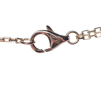 Cartier 18K Pink Gold 1 Diamond 1 Pink Sapphire LOVE Necklace 5 of 6