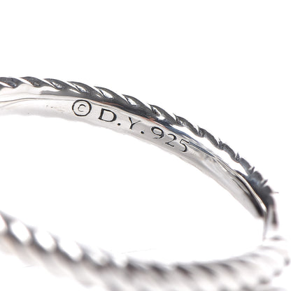 David Yurman Sterling Silver Diamond 16mm Starburst Ring 50 5.25 5 of 5