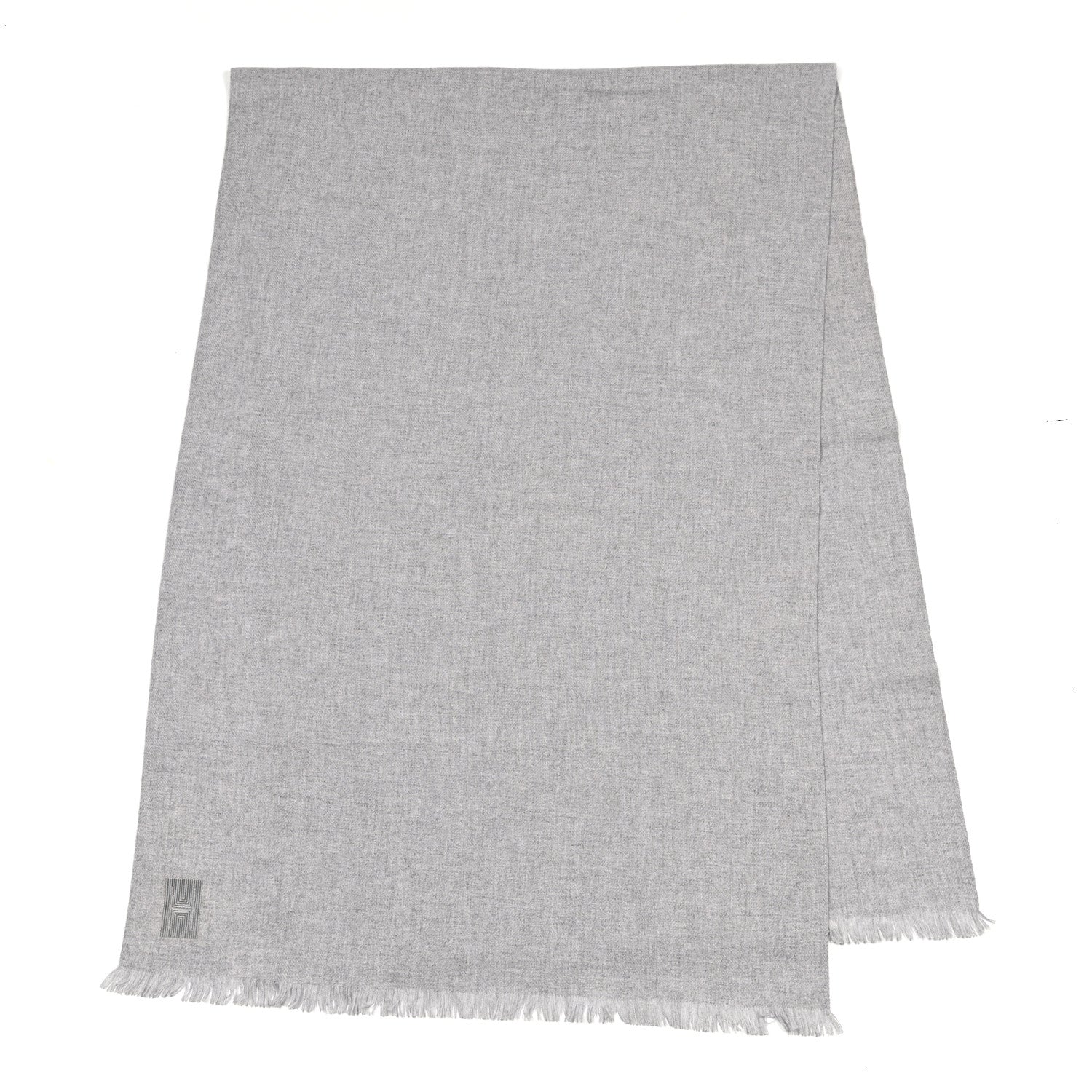 Hermes Cashmere Stole Scarf Gris Flanelle 3 of 5