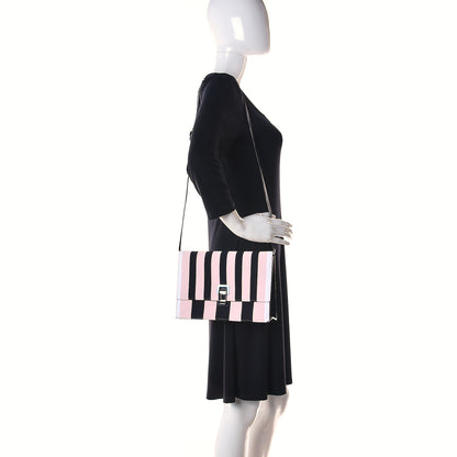 Proenza Schouler Knit Calfskin Stripe Small Lunch Bag Multicolor 2 of 10