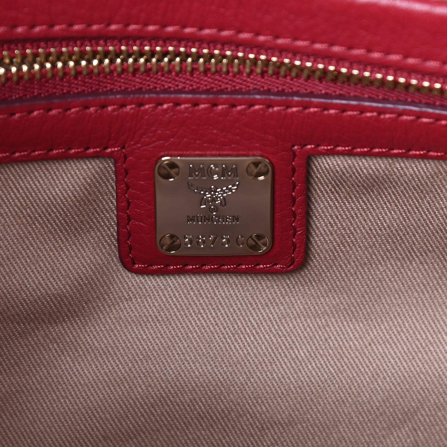 Calfskin Ottomar Monogram Boston Bag Red