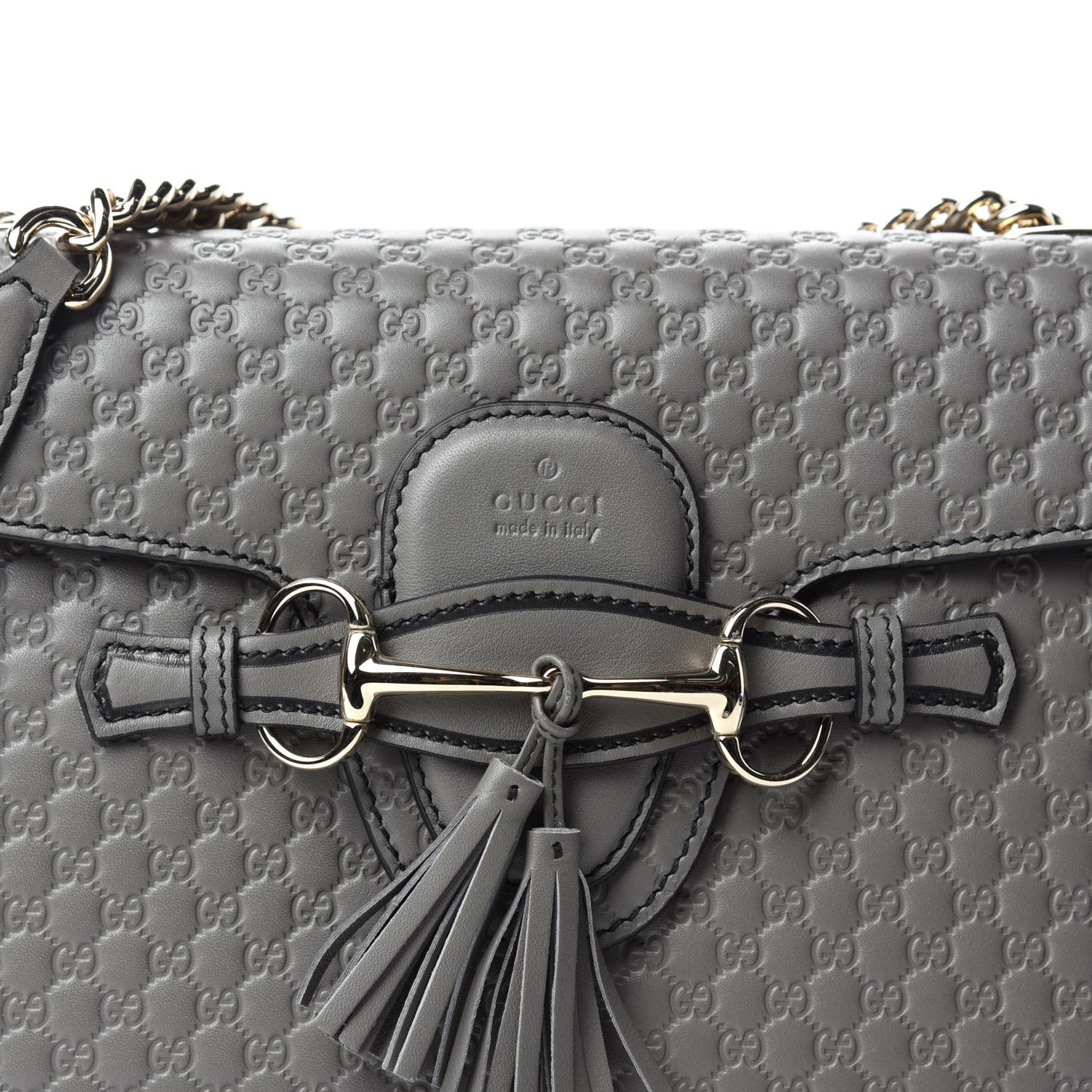 Gucci Soft Microguccissima Medium Emily Chain Shoulder Bag Loess 10 of 10