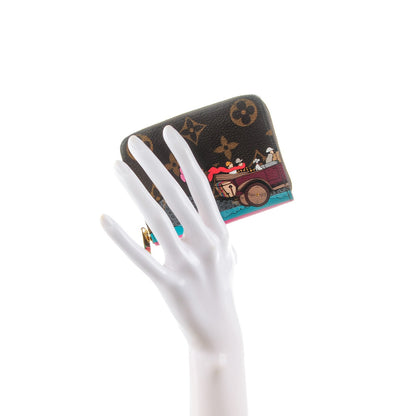 Louis Vuitton Monogram 2015 Christmas Animation Zippy Coin Purse Hibiscus 2 of 7