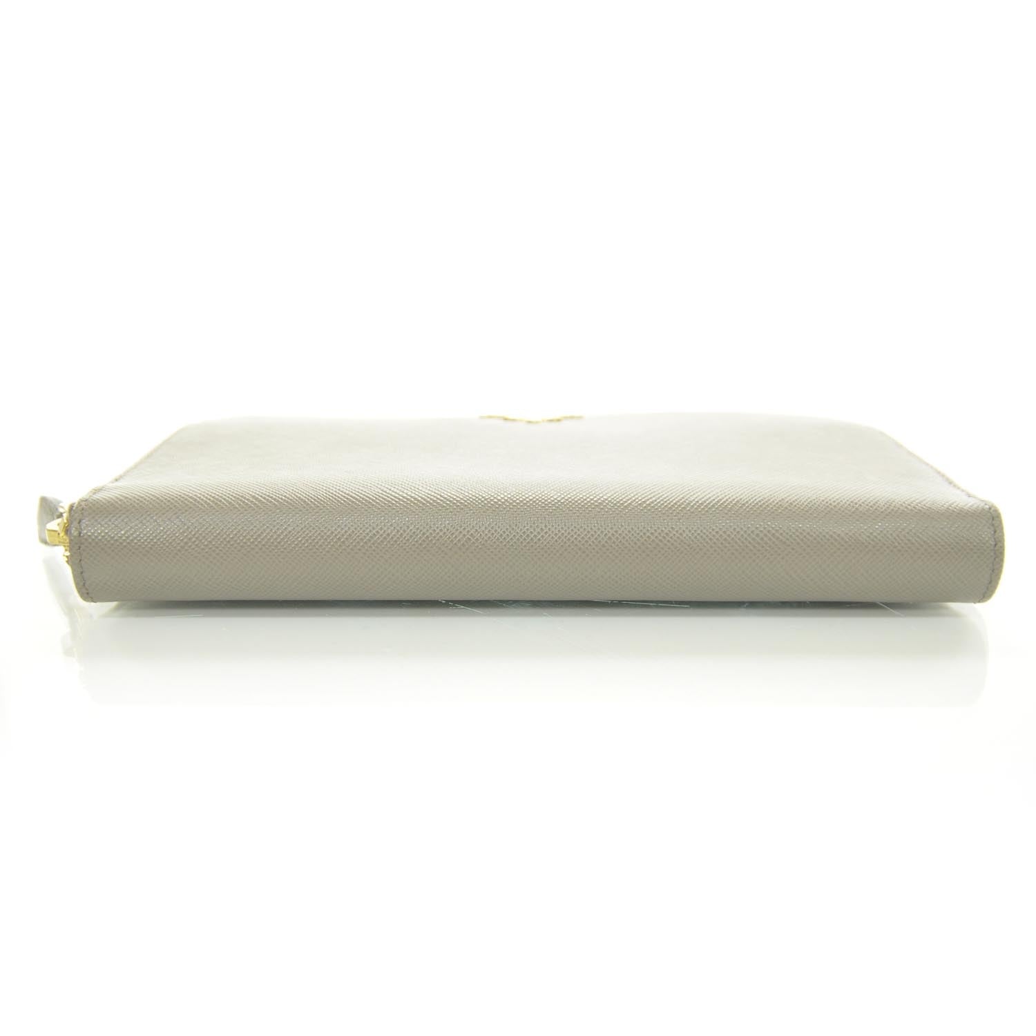 Prada Saffiano Zip Around Wallet Argilla 4 of 7