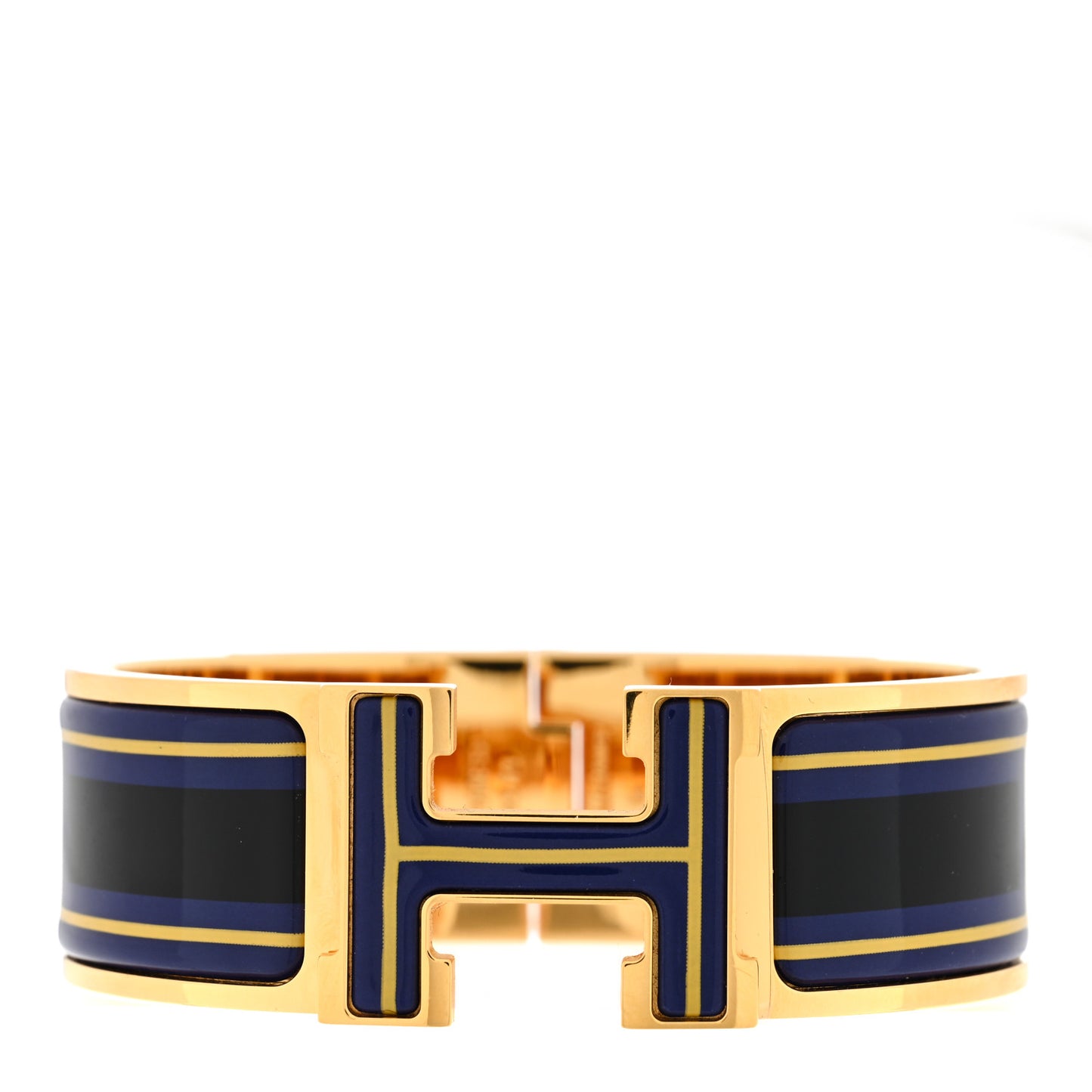 Enamel Print Wide Clic Clac H Bracelet PM