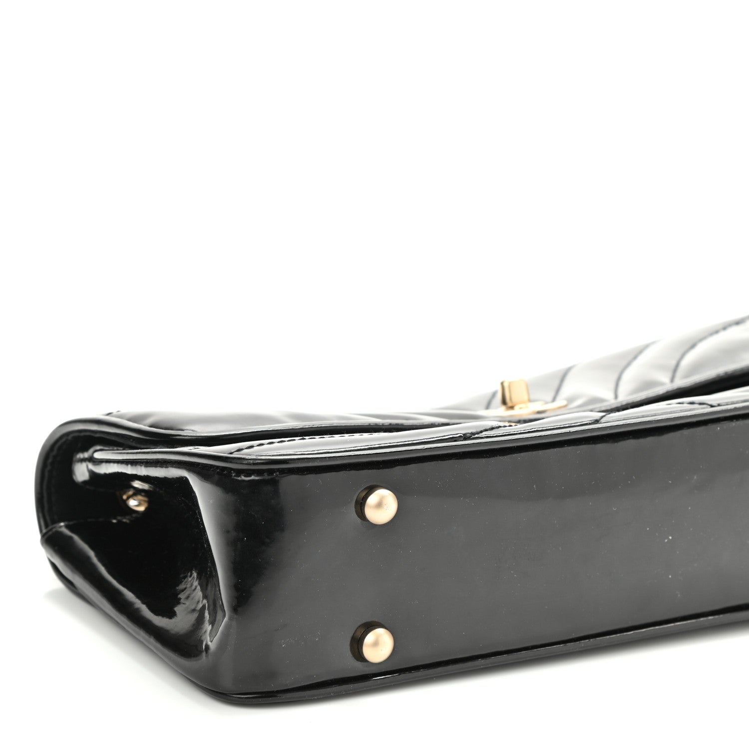 Chanel Glazed Calfskin Scallop Quilted Single Flap Black 9 of 10