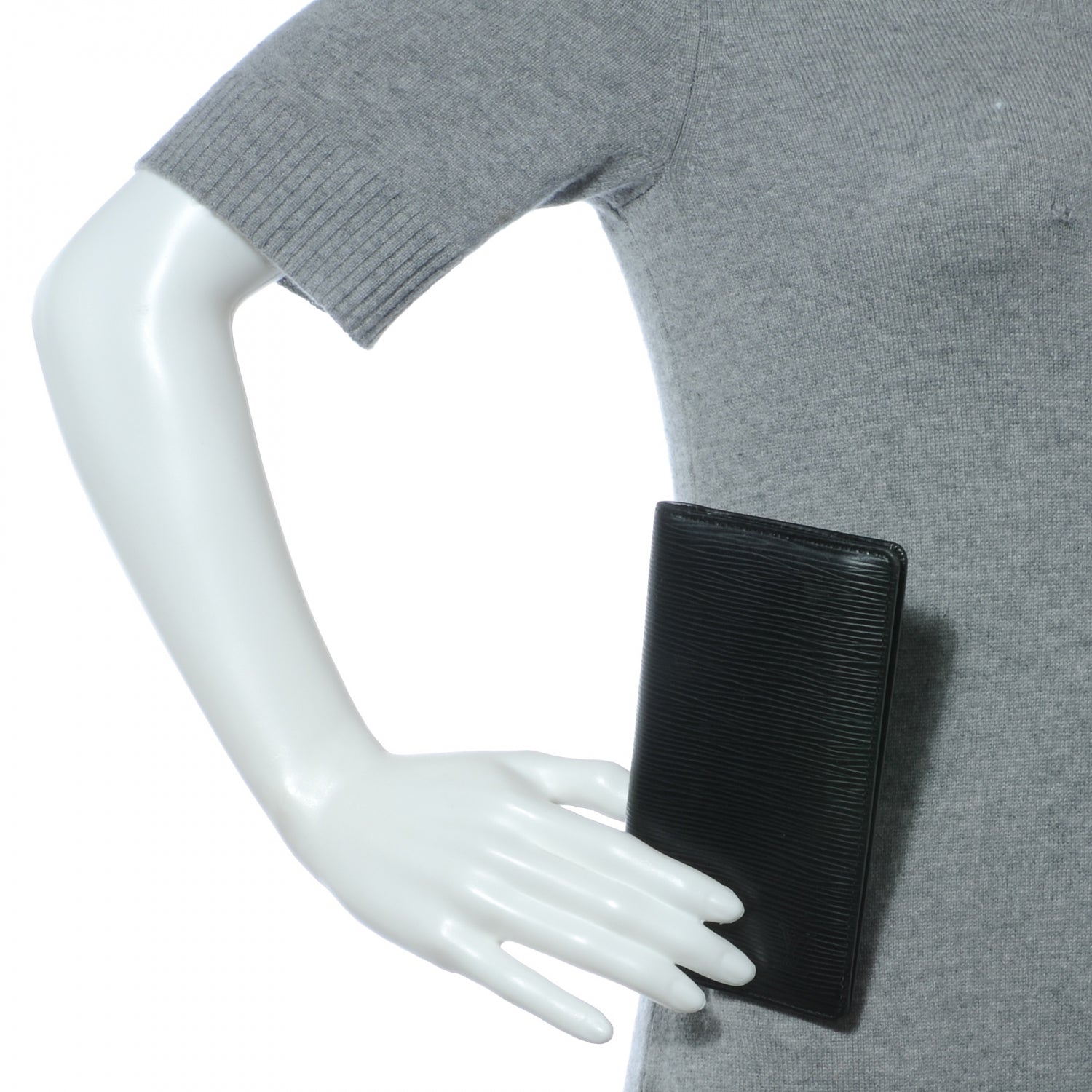 Louis Vuitton Epi Pocket Agenda Cover Black 2 of 7