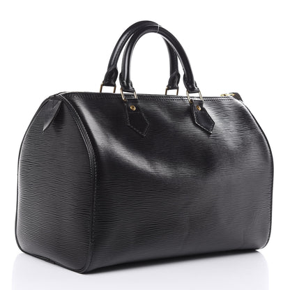 Louis Vuitton Epi Speedy 30 Black 3 of 19