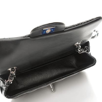 Chanel Patent Calfskin Quilted Mini Rectangular Flap Black 5 of 9
