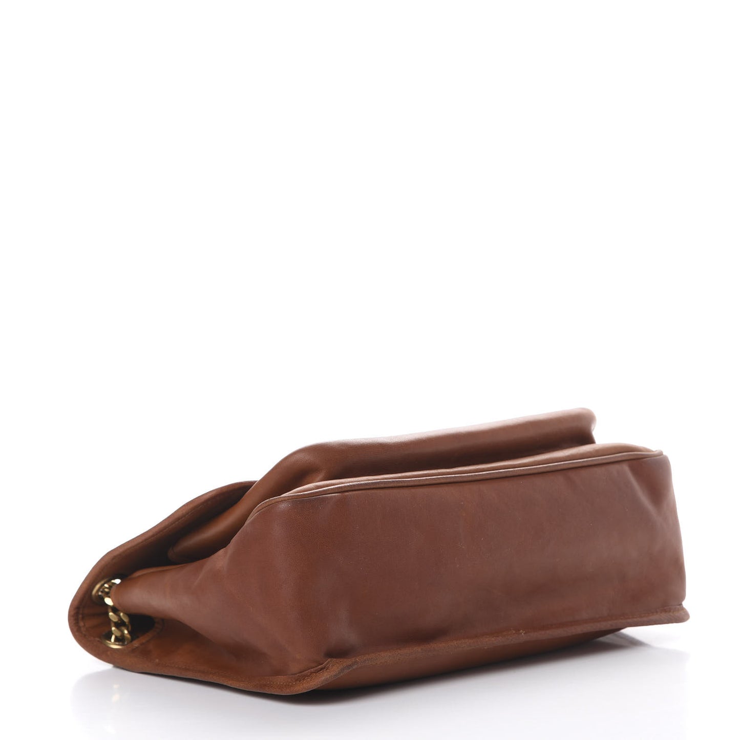 Calfskin Monogram Medium Niki Chain Satchel Cognac
