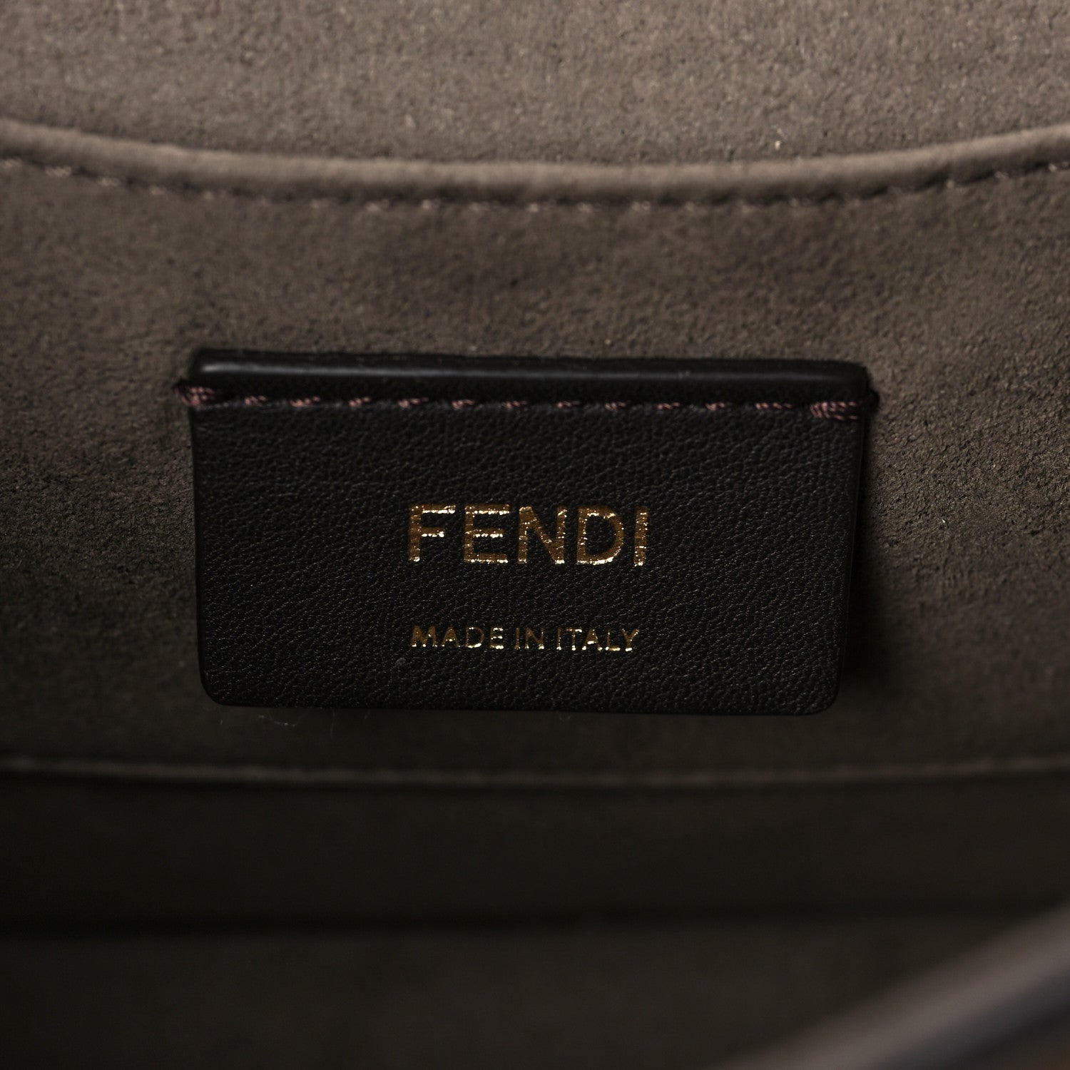 Fendi Vitello Century F is Fendi Bi-Color FF 1974 Embossed Small Kan I Shoulder Bag Fragola Maya Black 7 of 9