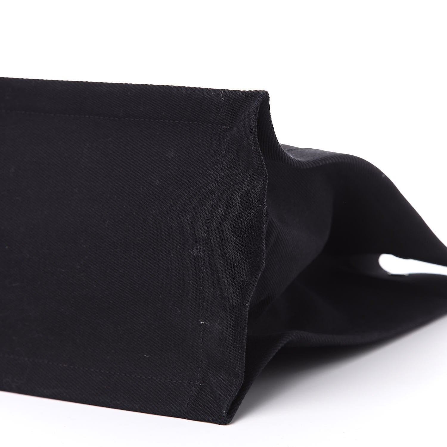 Saint Laurent Linen Calfskin Rive Gauche Tote Black 8 of 8