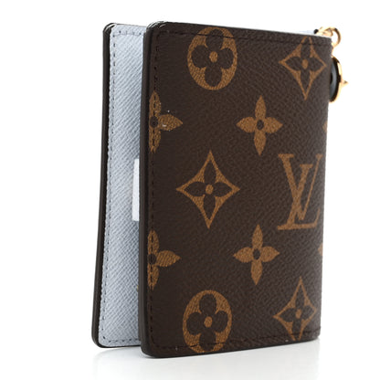 Louis Vuitton Monogram LV Charms Pocket Wallet Azure Blue 3 of 7