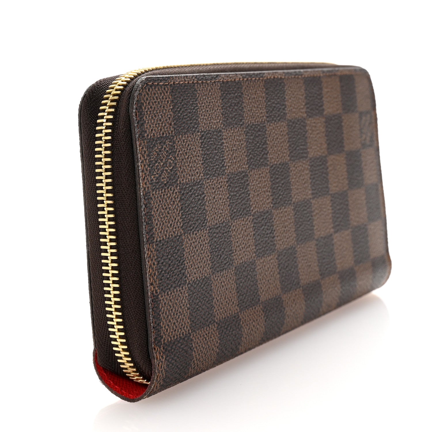 Louis Vuitton Damier Ebene 2020 Christmas Animation Bumper Cars Zippy Wallet Coquelicot 3 of 7