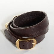 Balenciaga Agneau Giant Gold Triple Tour M Bracelet Cigare Fonce 2 of 16