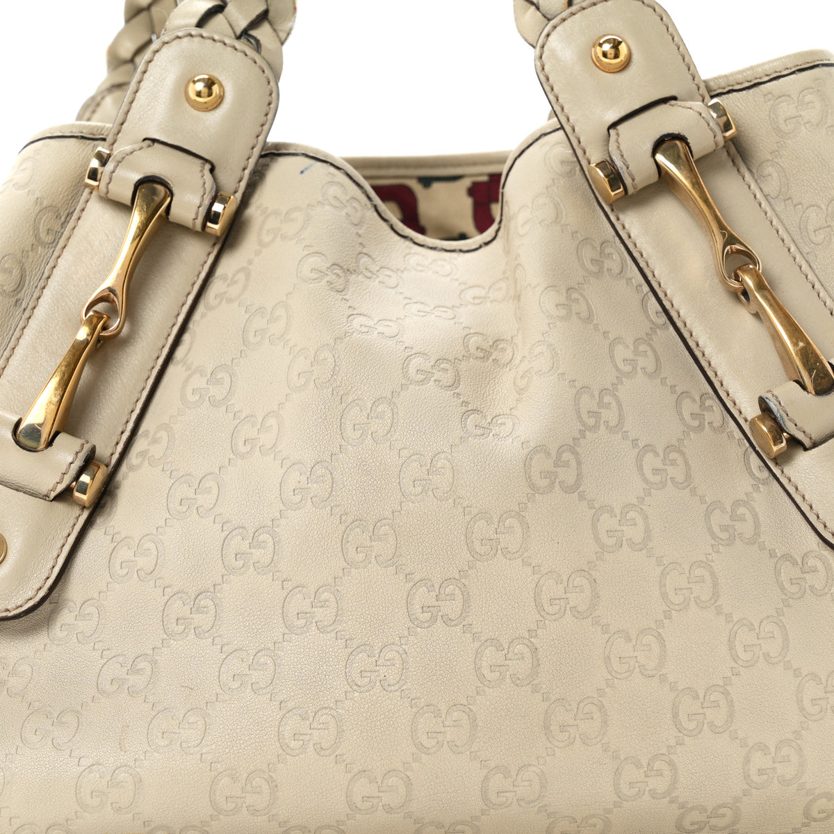Gucci Guccissima Small Pelham Shoulder Bag Off White 8 of 10