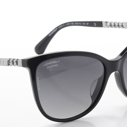 Chanel Chain Polarized Sunglasses 5352-A Black 7 of 8