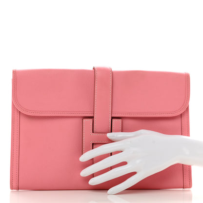 Hermes Epsom Jige PM Clutch Rose Confetti 2 of 8