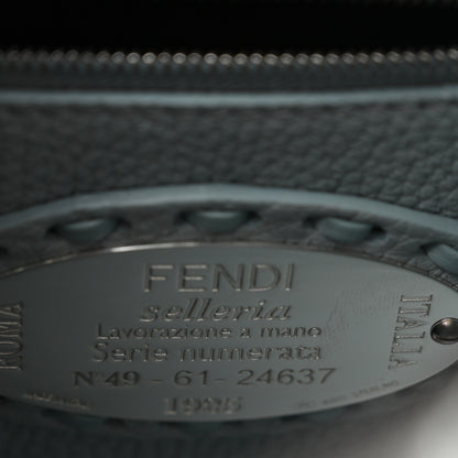 Fendi Cuoio Roma Sellerissima Nappa Sintetica Tape Stitch Mini Peekaboo Iconic Satchel Anice 6 of 10