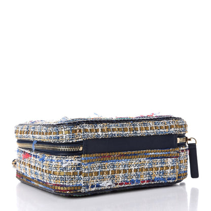 Chanel Tweed Snakeskin Quilted Medium CC Filigree Vanity Case Multicolor 4 of 7