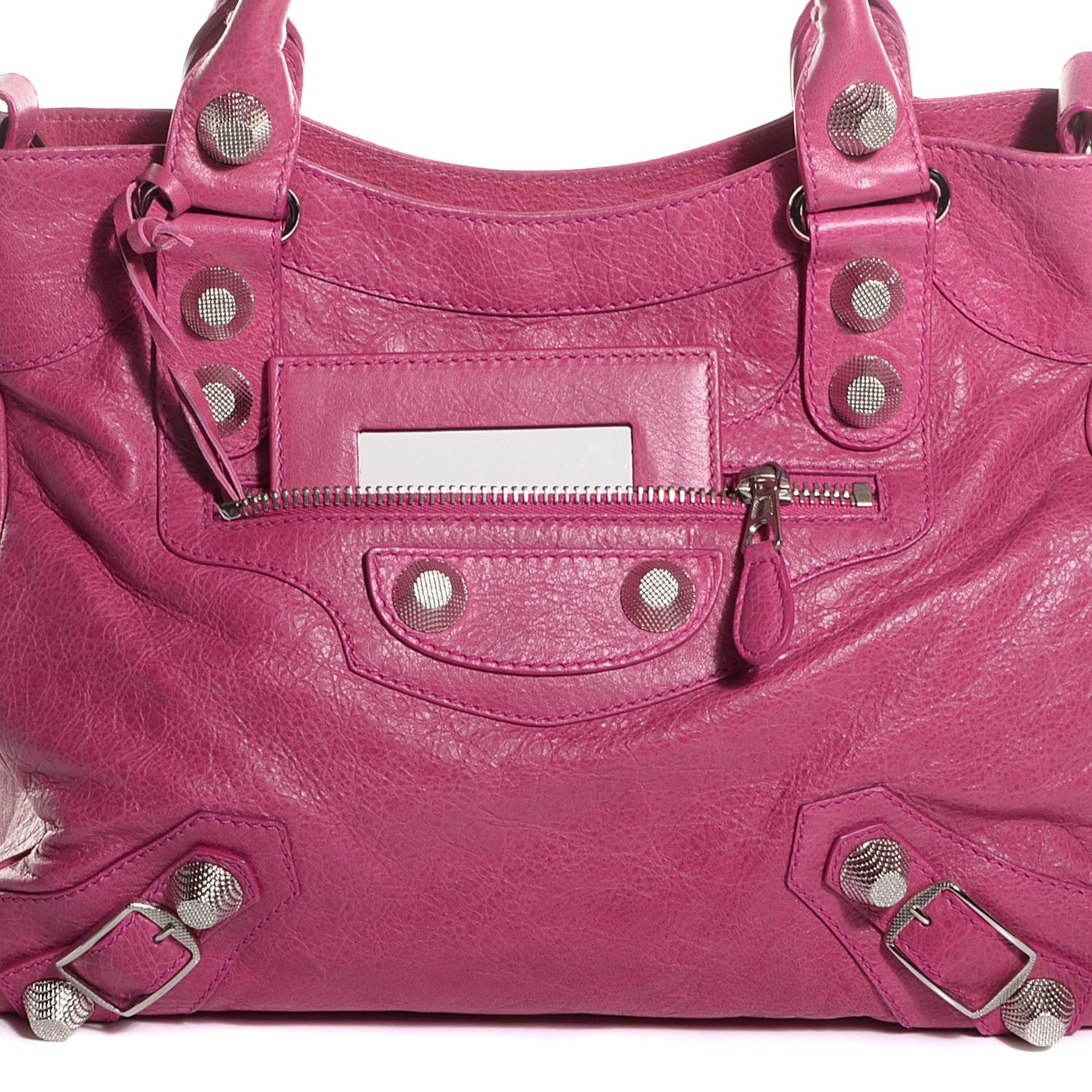 Balenciaga Agneau Giant 21 Silver Hardware Velo Cyclamen Fucsia 4 of 10