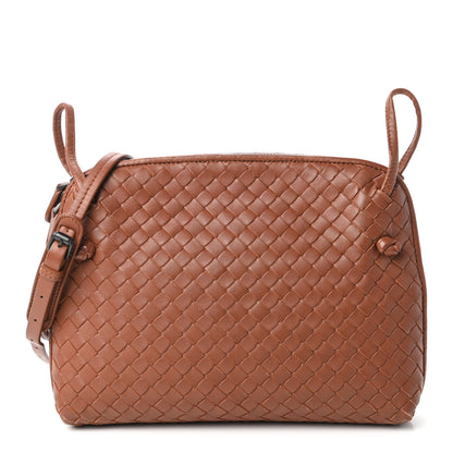 Bottega Veneta Nappa Intrecciato Pillow Crossbody Messenger Dark Calvados 1 of 10