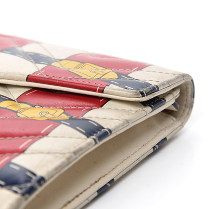 Gucci Calfskin Matelasse Trompe L'Oeil Print Mini GG Marmont Chain Wallet White 11 of 22