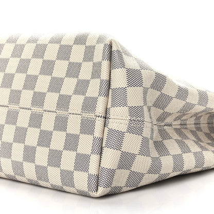 Louis Vuitton Damier Azur Graceful MM Rose Ballerine 8 of 8