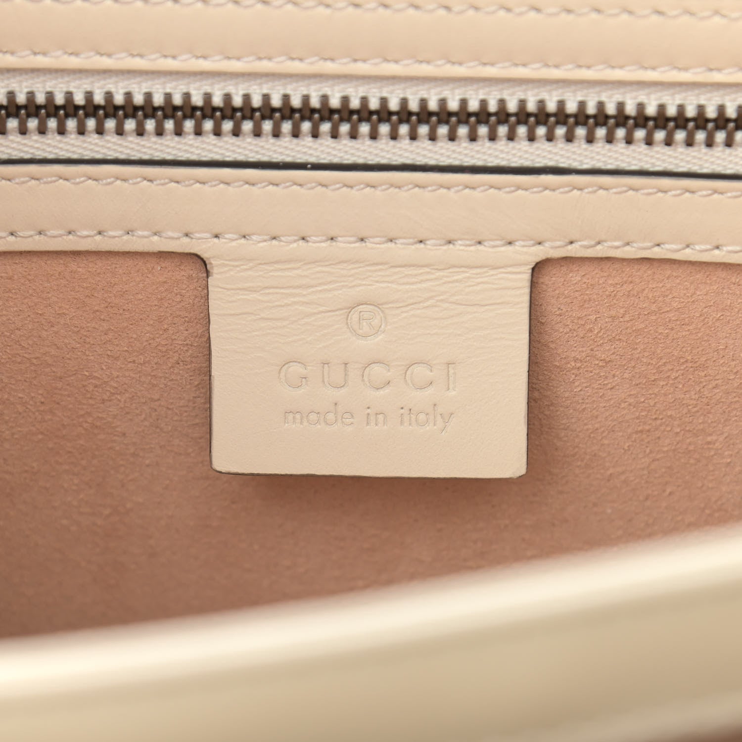 Gucci Calfskin Sylvie Web Small Queen Margaret Top Handle Bag White 6 of 14