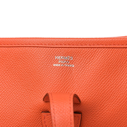 Hermes Epsom Evelyne III PM Orange Poppy 6 of 9