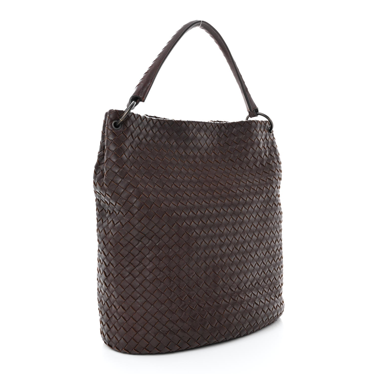 Bottega Veneta Nappa Intrecciato Bucket Bag Ebano 3 of 11