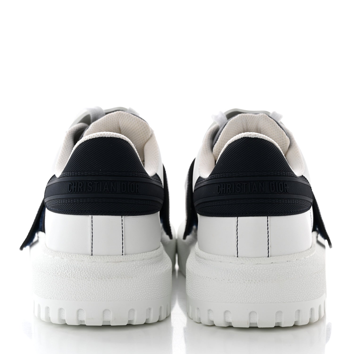 Christian Dior Calfskin Bi-Color Dior-ID Platform Sneakers 40 White Deep Blue 5 of 18