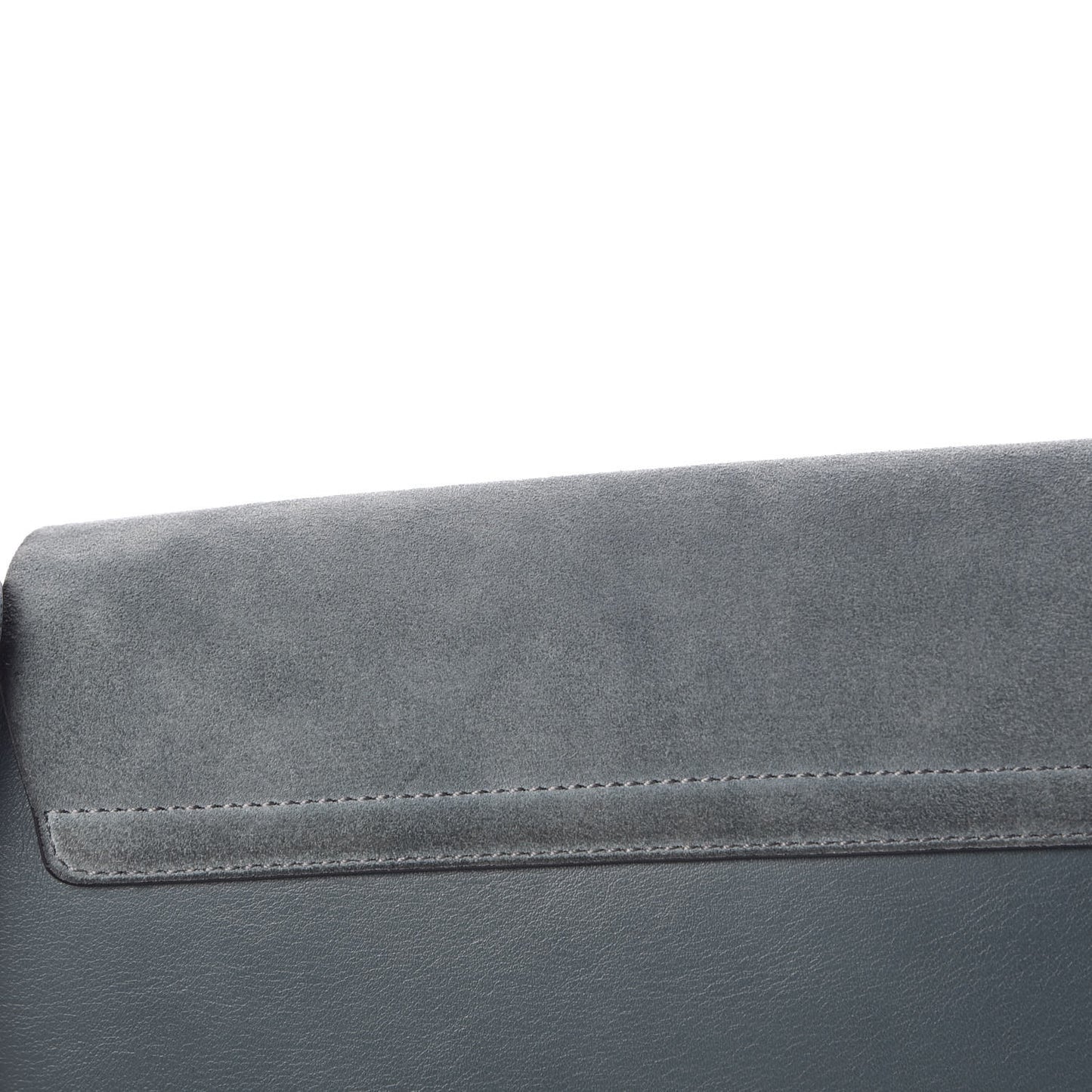 Suede Calfskin Small Faye Shoulder Bag Cloudy Blue